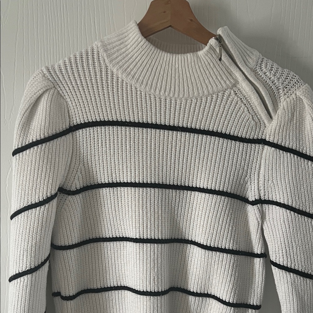 Whbm striped sweater M